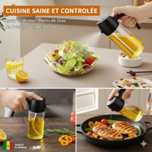 pulvérisateur d’huile 470ml – maîtrisez votre cuisine comme un chef !