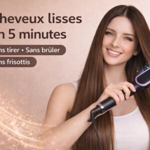 🔥 Peigne Électrique Chauffant Lissant