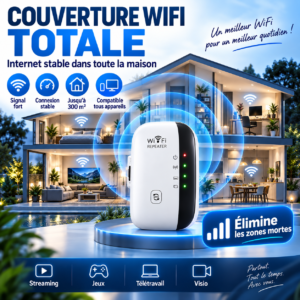 📶 Répéteur WiFi – Amplificateur de Signal