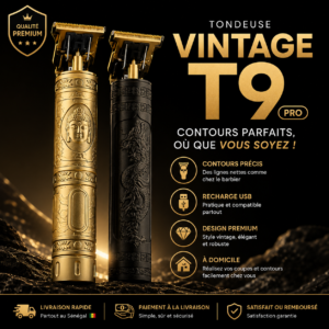✂️ Tondeuse Vintage T9 Pro™ | Précision Professionnelle