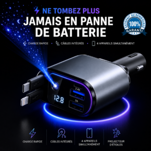 Chargeur Voiture Premium 4-en-1™